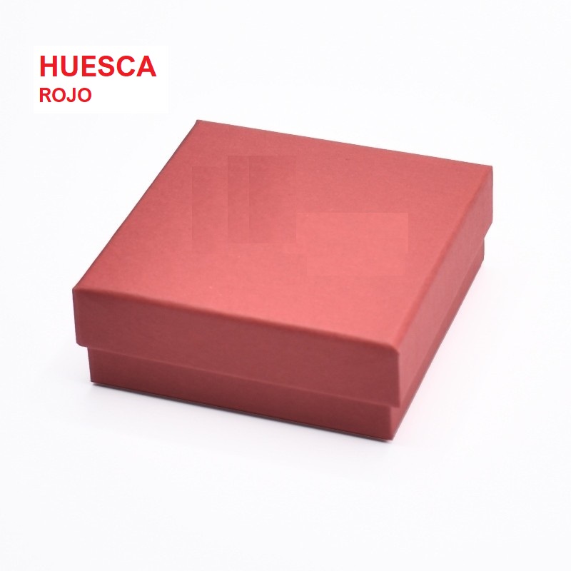 Caja HUESCA roja, multiuso 86x86x33 mm.